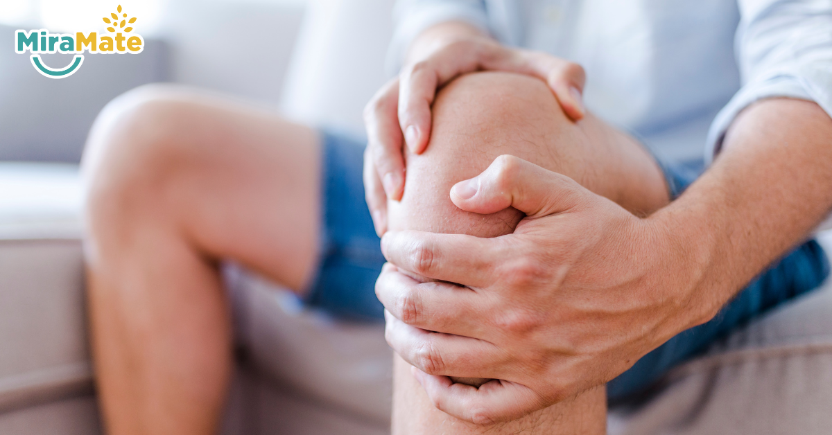 An older adult doing gentle stretches to relieve joint pain naturally, promoting mobility and comfort.